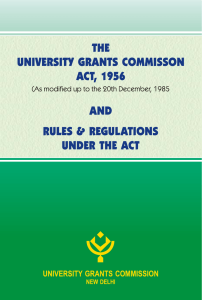 UGC (Act 1956)