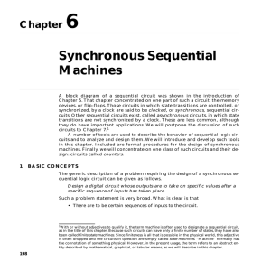 Synchronous Sequential Machines