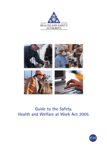 Guide to the Safety, Health and Welfare at Work Act 2005