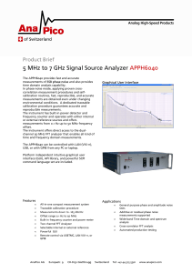 5 MHz to 7 GHz Signal Source Analyzer APPH6040