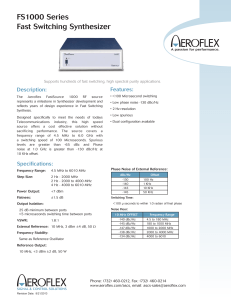 FS 1000 - Aeroflex Microelectronic Solutions