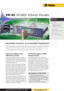 VD-05 10 MHz Velocity Decoder