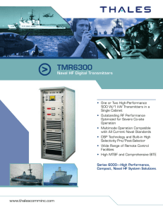 TMR6300 HF Naval Digital Transmitters