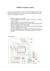 1-50Mhz Frequency counter