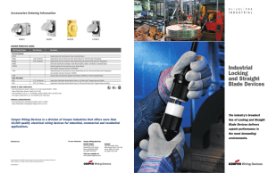 Industrial Locking and Straight Blade Devices