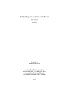 Louisiana Cooperative Extension Service Records