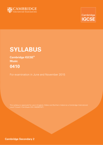 syllabus - The English School of Mongolia