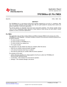 TPS7B69xx-Q1 Pin FMEA