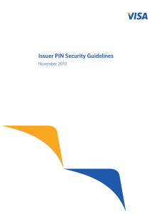 Issuer PIN Security Guidelines