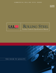 Rolling Steel Brochure