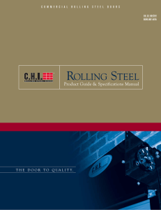 CHI-SM0905R2:Rolling Steel Brochure