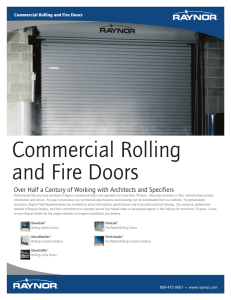 Commercial Rolling and Fire Doors