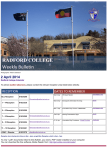 2 April 2014 - Radford College