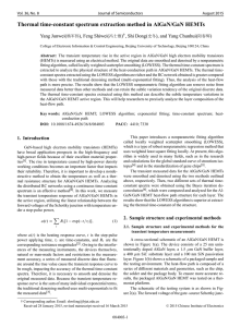 Thermal time-constant spectrum extraction method in AlGaN/GaN