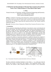 A Method for the Determination of Thermal Time Constant of