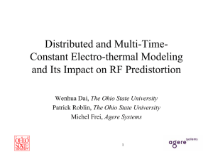 Distributed and Multi-Time- Constant Electro