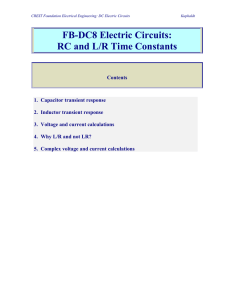 RC and L/R Time Constants File