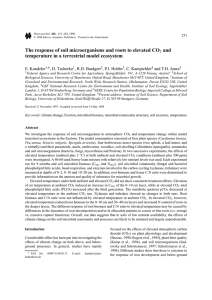 The response of soil microorganisms and roots to elevated CO2 and