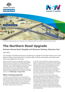 The Northern Road Upgrade - Roads and Maritime Services