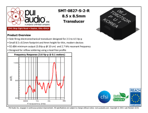 SMT-0827-S-2-R 8.5 x 8.5mm Transducer