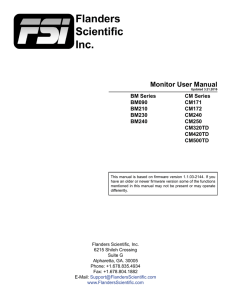 Monitor User Manual - Flanders Scientific