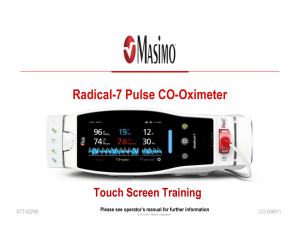 Masimo Radical 7 Monitor Training