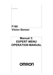 Manual 3: EXPERT MENU OPERATION MANUAL