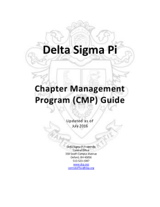 CMP Guide - Delta Sigma Pi