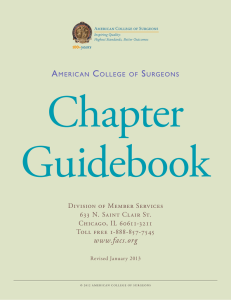 Chapter Guidebook - American College of Surgeons