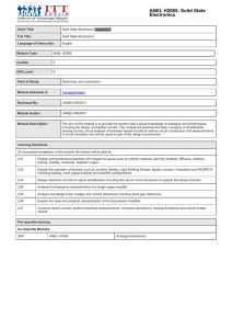 Module Solid State Electronics