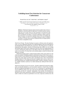 Unfolding-based Test Selection for Concurrent Conformance