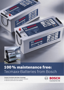 100 % maintenance free: Tecmaxx-Batteries