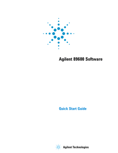 Agilent 89600 VSA Software