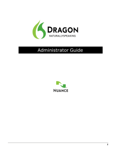 Dragon NaturallySpeaking 12 Administrator Guide