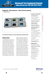 Digital Phosphor Oscilloscopes - Advanced Test Equipment Rentals