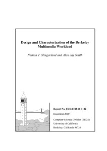 Design and Characterization of the Berkeley Multimedia Workload