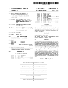 Resource reservation for an external device that is not available at