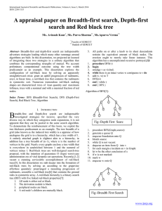 A appraisal paper on Breadth-first search, Depth
