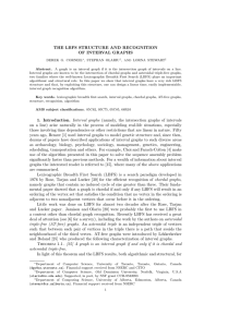 the lbfs structure and recognition of interval graphs