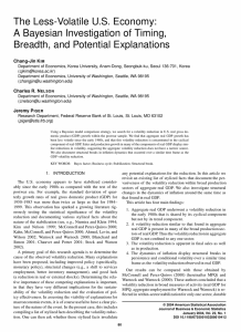 The Less-Volatile US Economy: A Bayesian