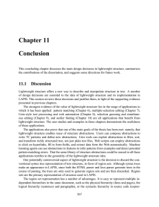 Chapter 11 Conclusion