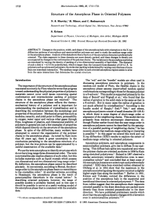 Structure of the Amorphous Phase in Oriented Polymers