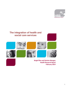 The integration of health and social care services
