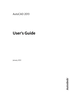 AutoCAD 2013 User`s Guide