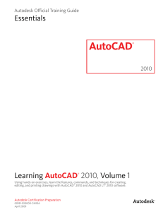 Learning AutoCAD 2010