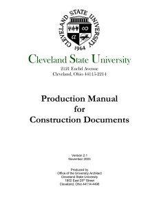 CSU Production Manual for Construction Documents