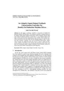 An Adaptive Input-Output Feedback Linearization Controller for