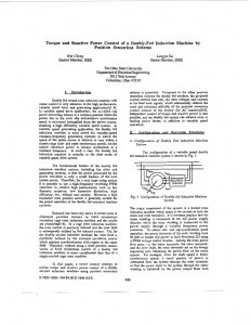 Torque and reactive power control of a doubly