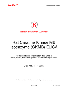 Rat Creatine Kinase MB Isoenzyme