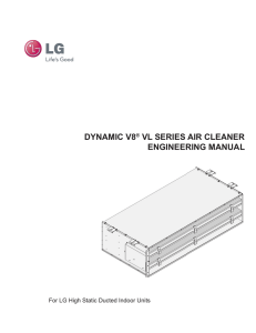 dynamic v8® vl series air cleaner engineering manual